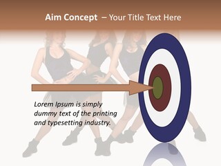 Women Cheering Cheerful PowerPoint Template