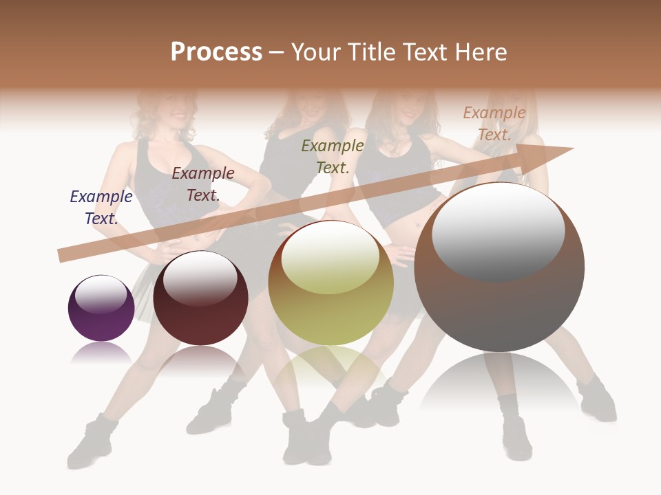 Women Cheering Cheerful PowerPoint Template