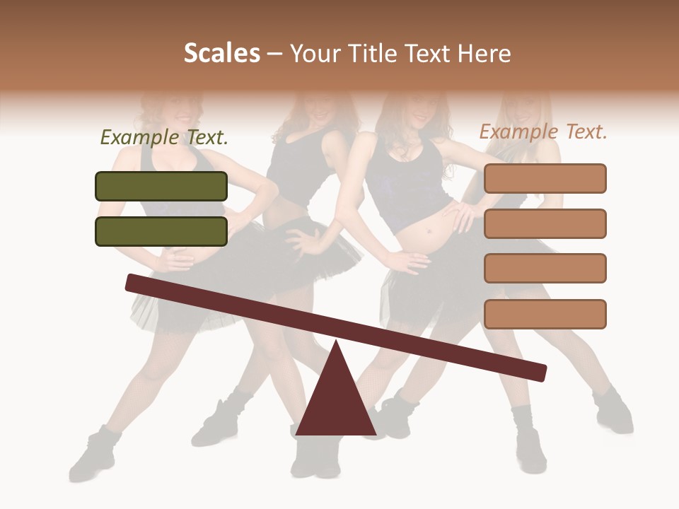Women Cheering Cheerful PowerPoint Template