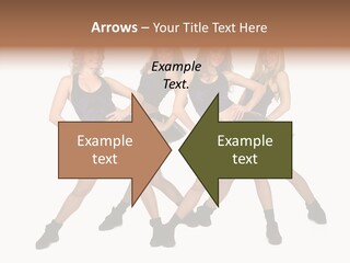 Women Cheering Cheerful PowerPoint Template