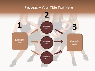 Women Cheering Cheerful PowerPoint Template