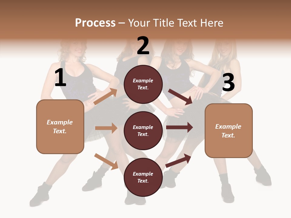 Women Cheering Cheerful PowerPoint Template