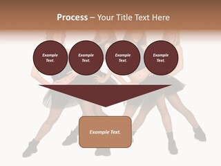 Women Cheering Cheerful PowerPoint Template