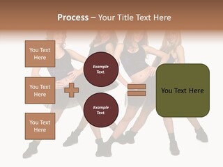 Women Cheering Cheerful PowerPoint Template