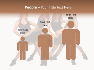 Women Cheering Cheerful PowerPoint Template