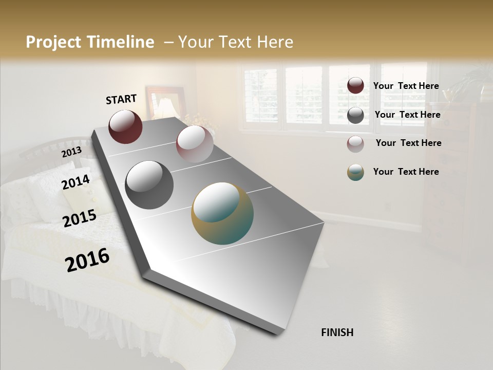 Dresser Wooden House PowerPoint Template