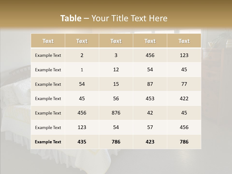 Dresser Wooden House PowerPoint Template