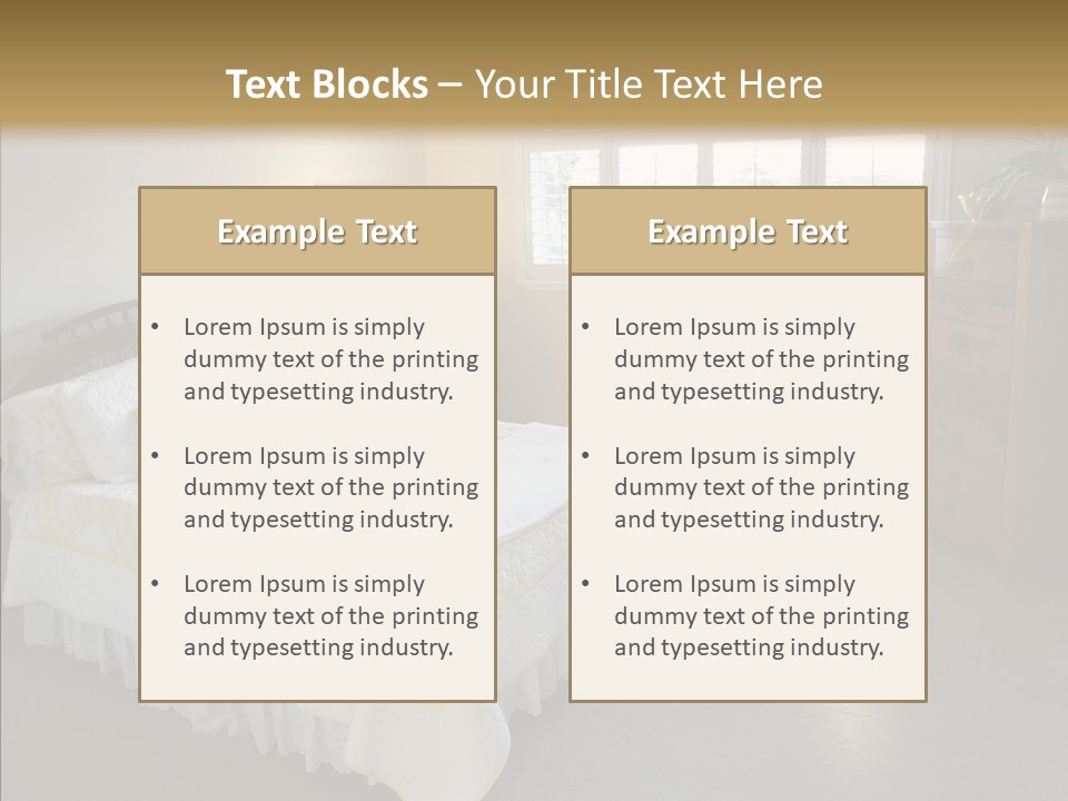 Dresser Wooden House PowerPoint Template
