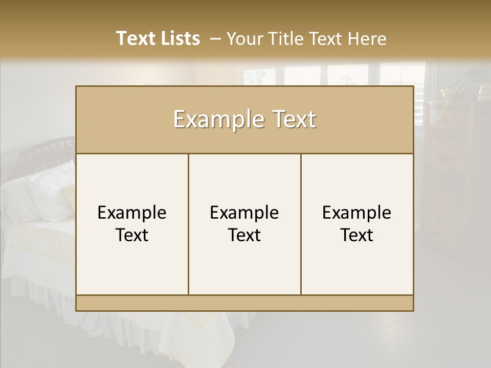Dresser Wooden House PowerPoint Template