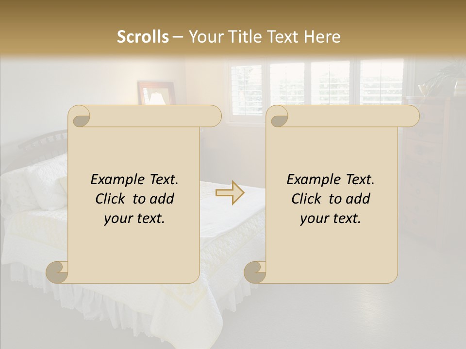 Dresser Wooden House PowerPoint Template