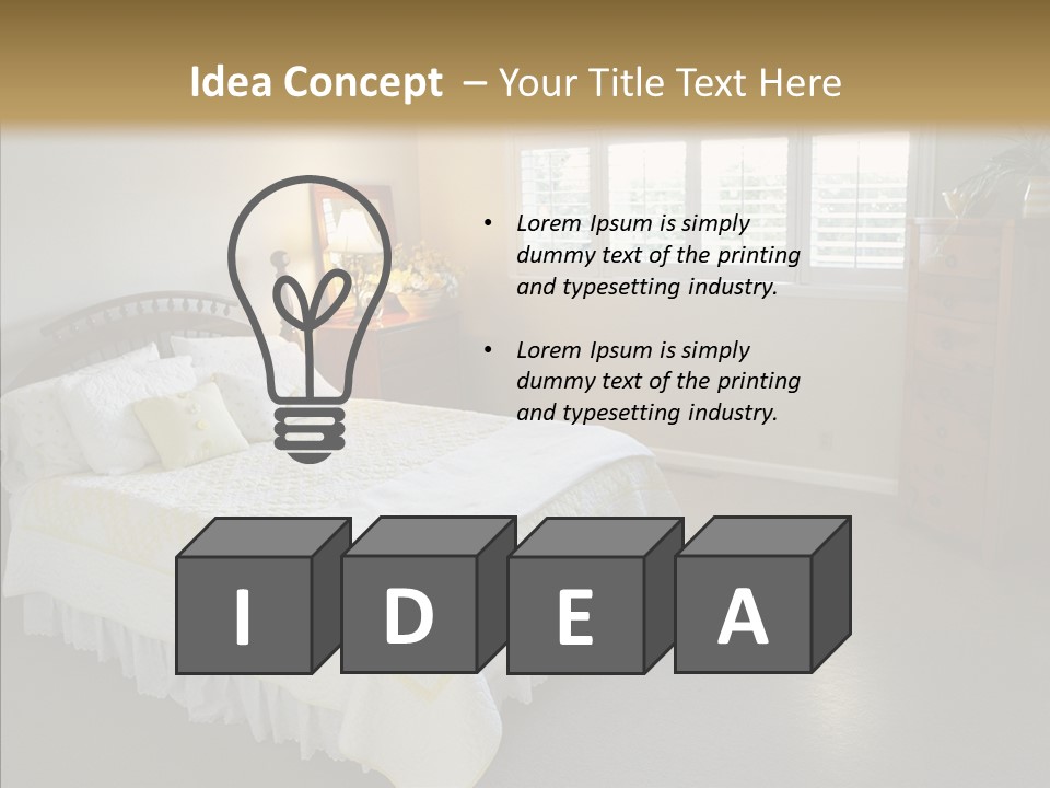 Dresser Wooden House PowerPoint Template