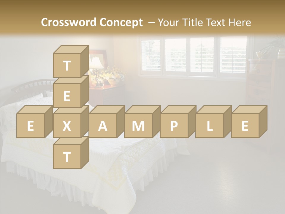 Dresser Wooden House PowerPoint Template