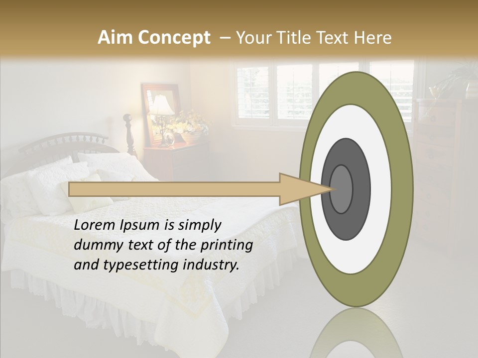 Dresser Wooden House PowerPoint Template