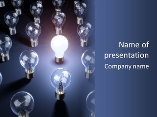 Expertise Imagination Lamp PowerPoint Template