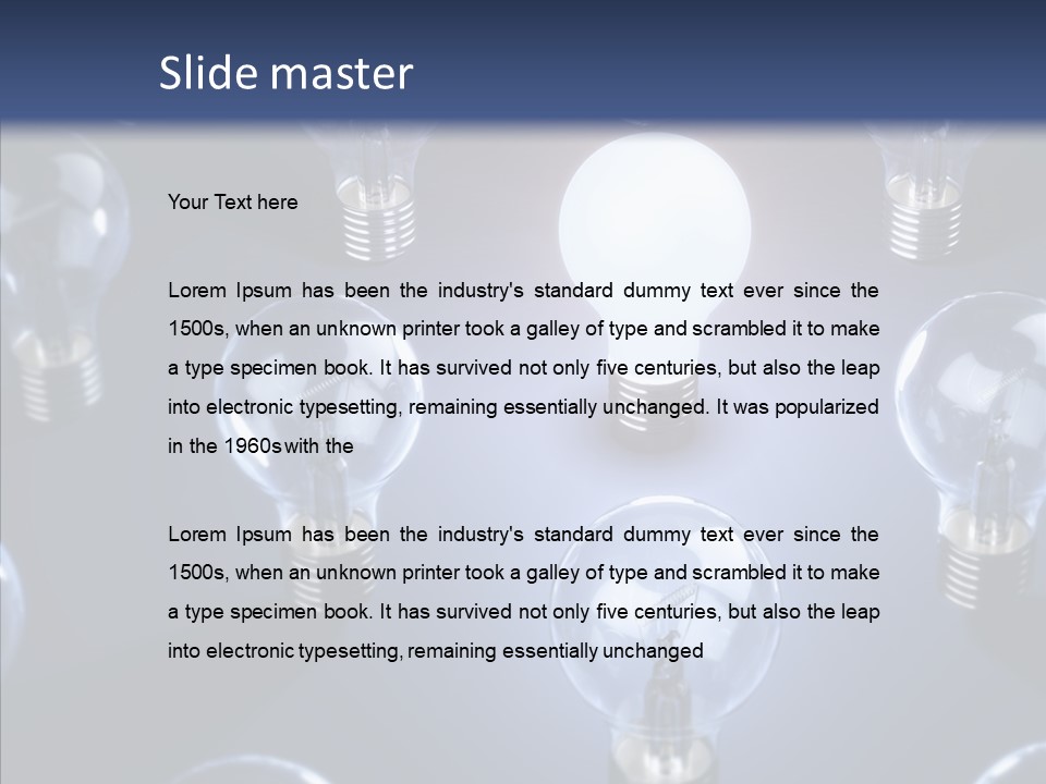 Expertise Imagination Lamp PowerPoint Template