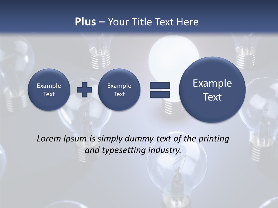 Expertise Imagination Lamp PowerPoint Template