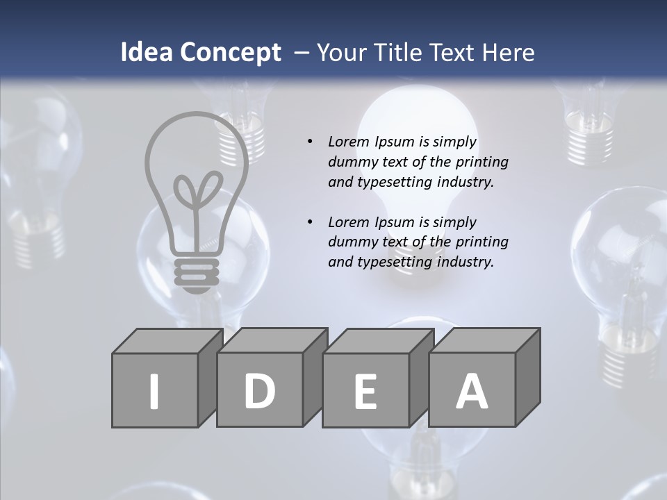 Expertise Imagination Lamp PowerPoint Template