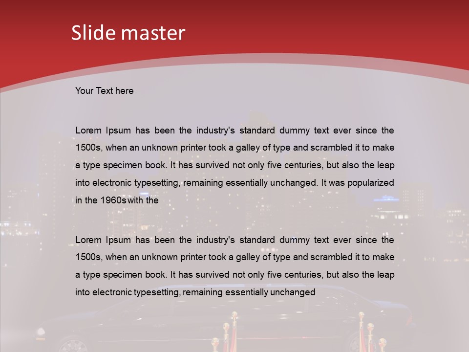 Vip Diplomat Nightlife PowerPoint Template