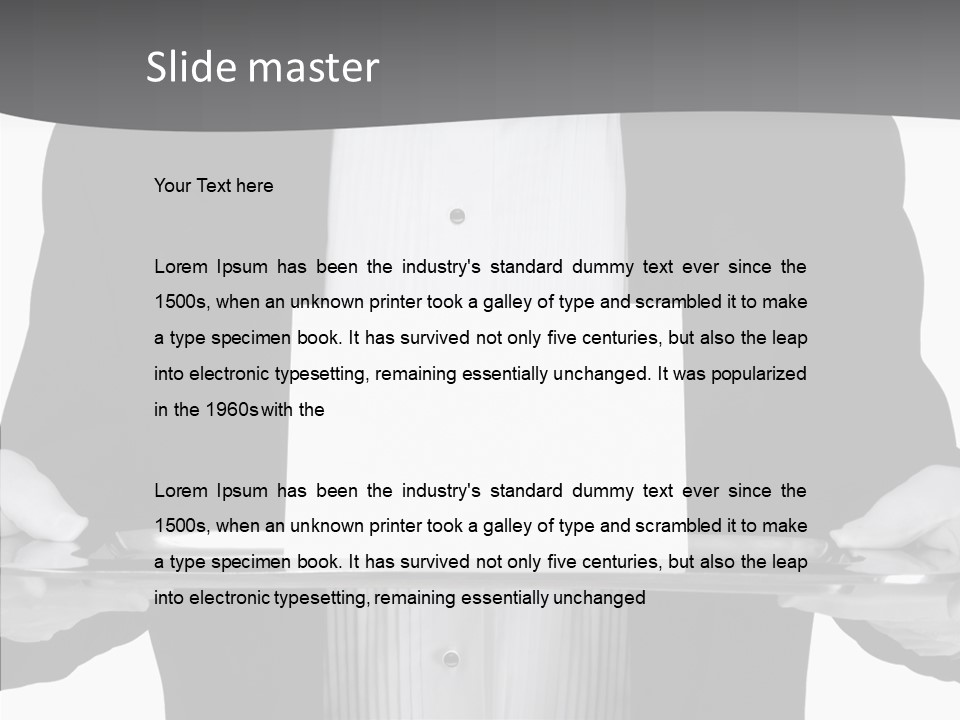 Background Formal Tuxedo PowerPoint Template