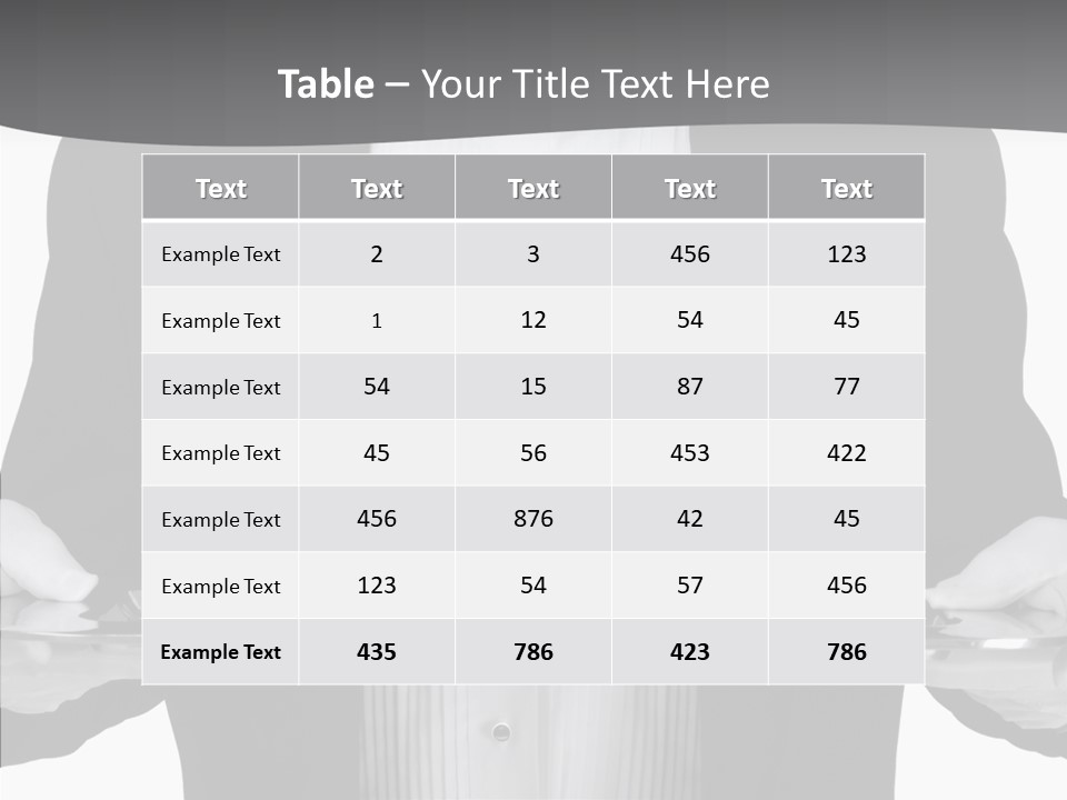 Background Formal Tuxedo PowerPoint Template