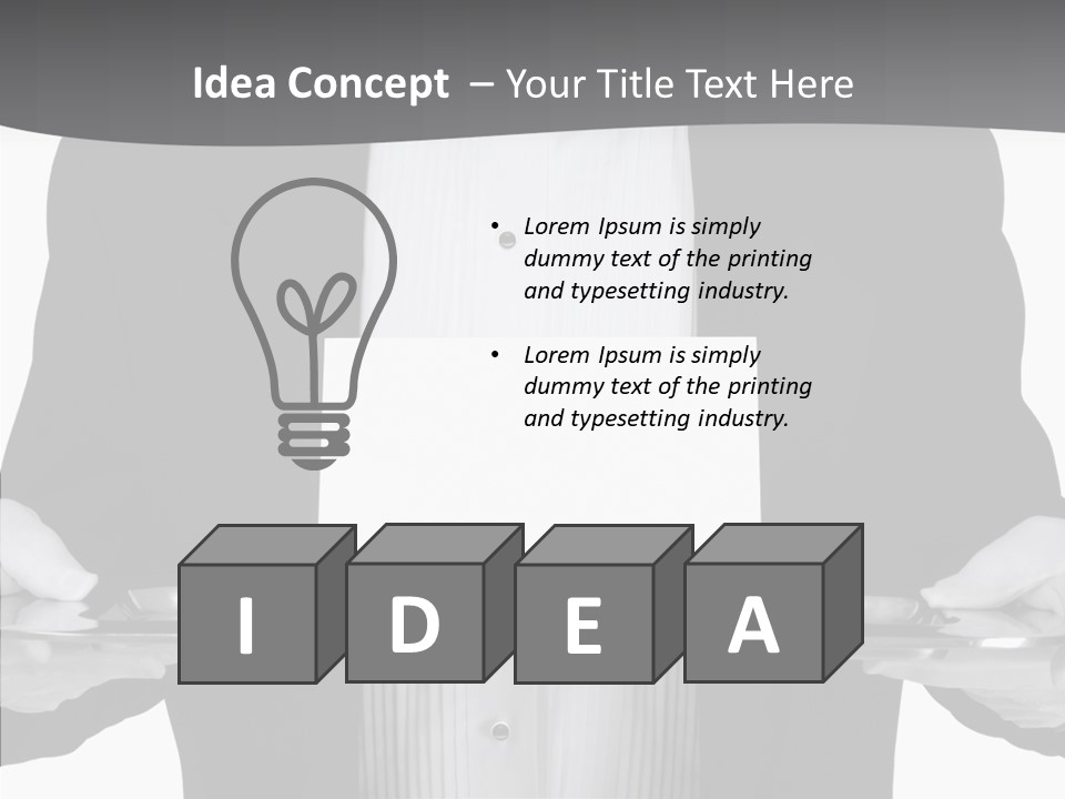 Background Formal Tuxedo PowerPoint Template