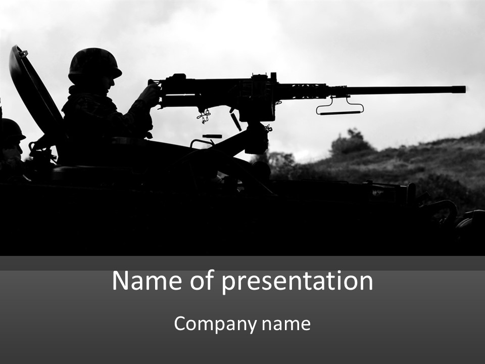Veteran Terrorist Soldier PowerPoint Template