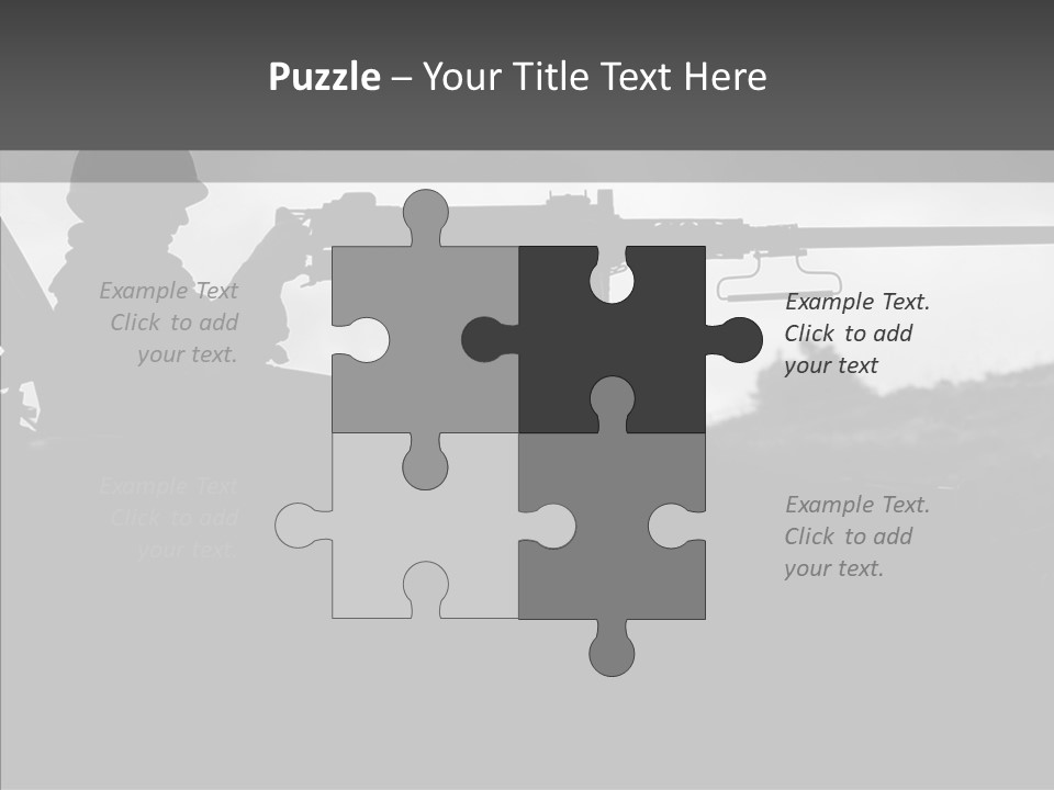 Veteran Terrorist Soldier PowerPoint Template