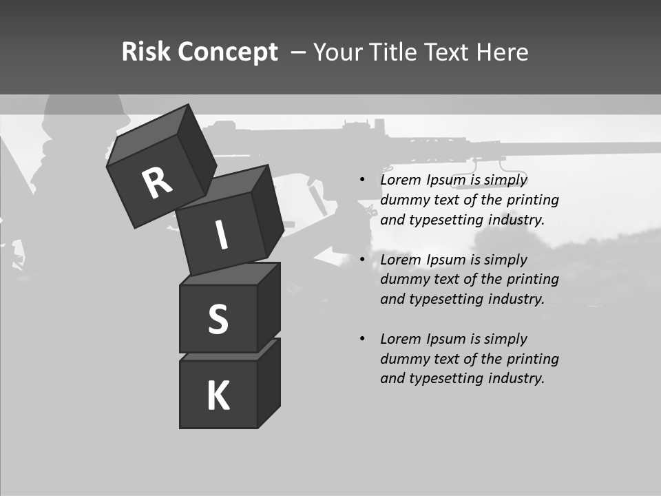 Veteran Terrorist Soldier PowerPoint Template
