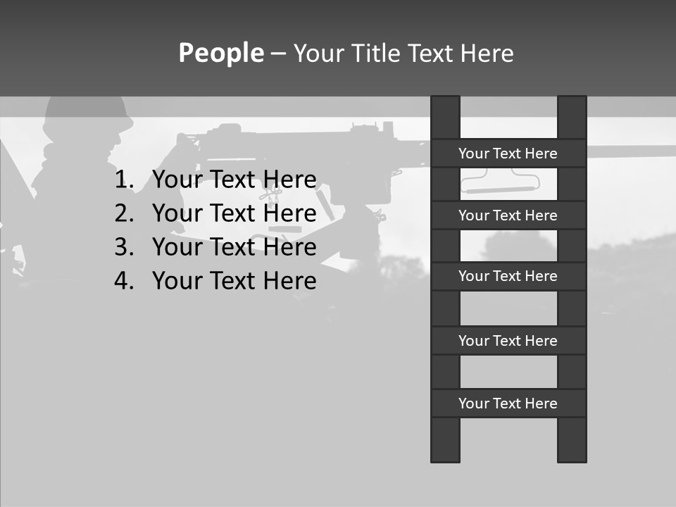 Veteran Terrorist Soldier PowerPoint Template