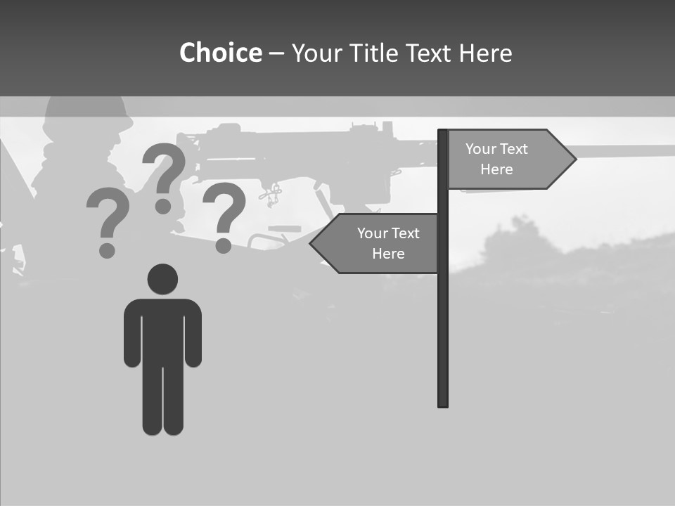 Veteran Terrorist Soldier PowerPoint Template