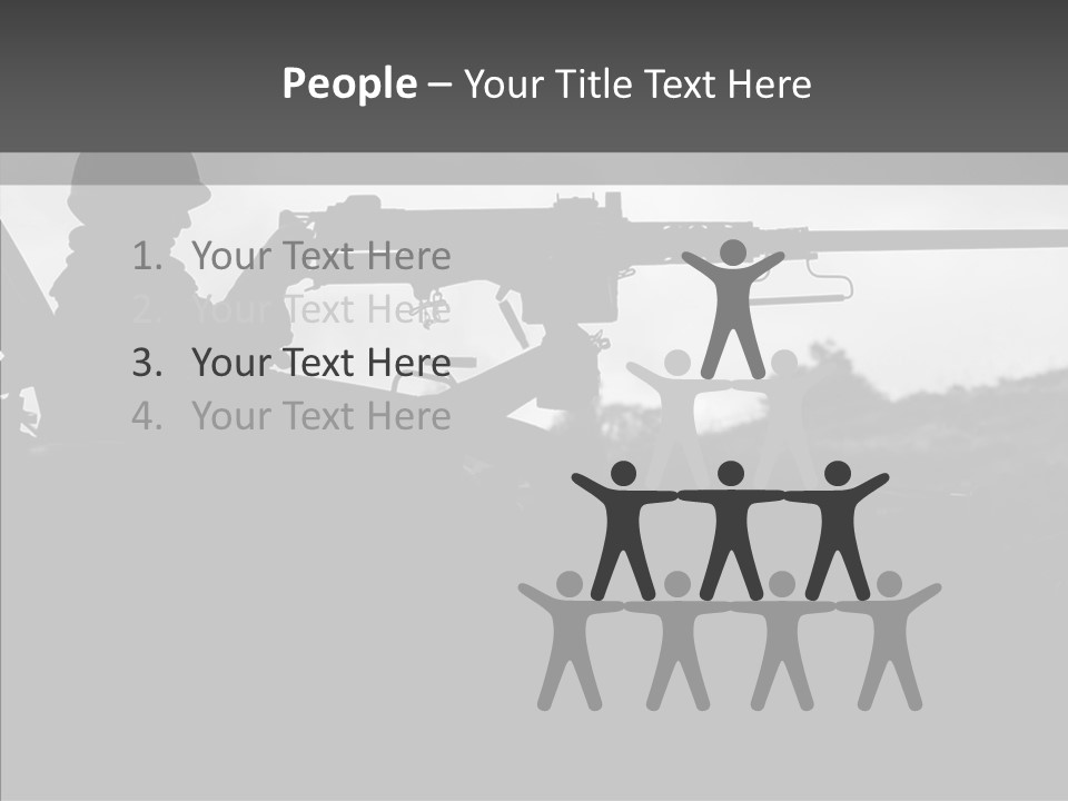 Veteran Terrorist Soldier PowerPoint Template