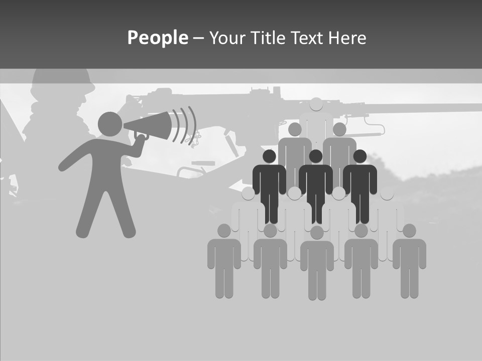 Veteran Terrorist Soldier PowerPoint Template