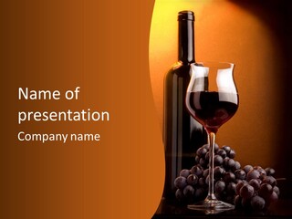 Toast Grape Producer PowerPoint Template