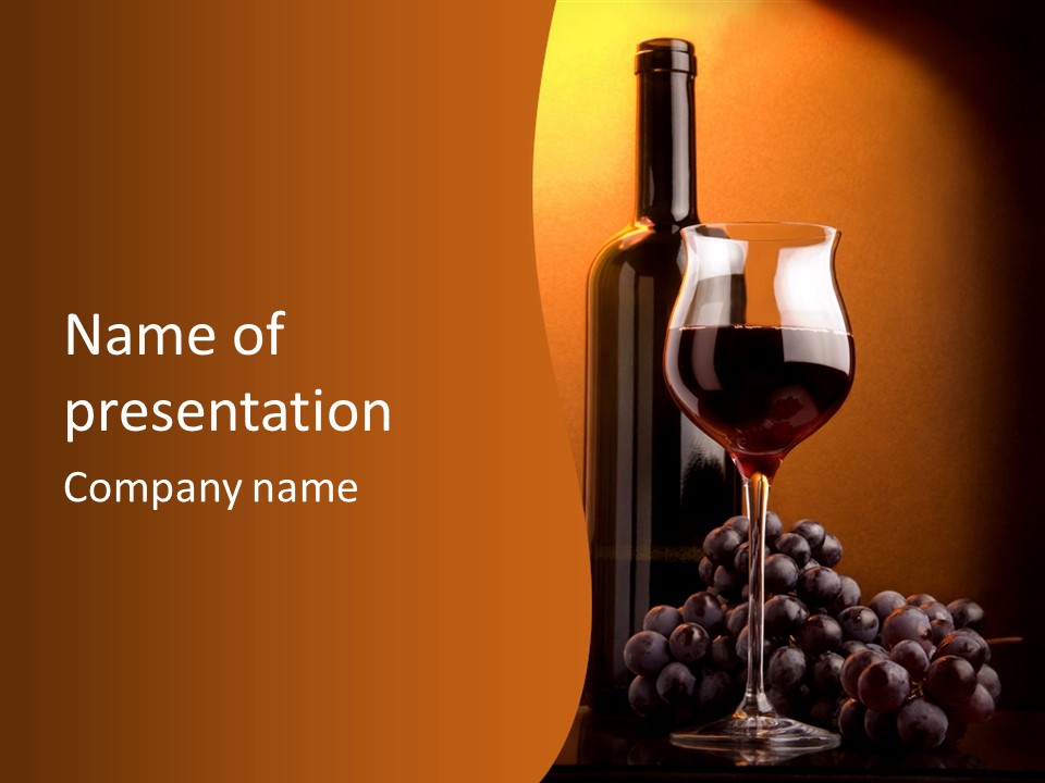 Toast Grape Producer PowerPoint Template