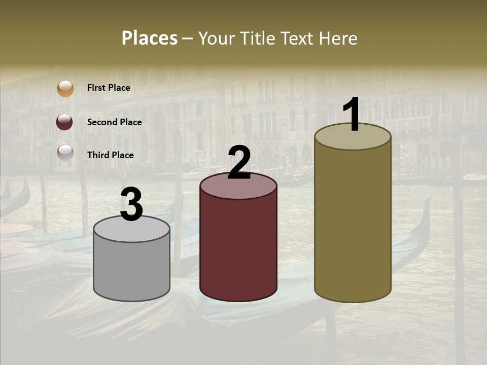 Grunge Gondola Beautiful PowerPoint Template