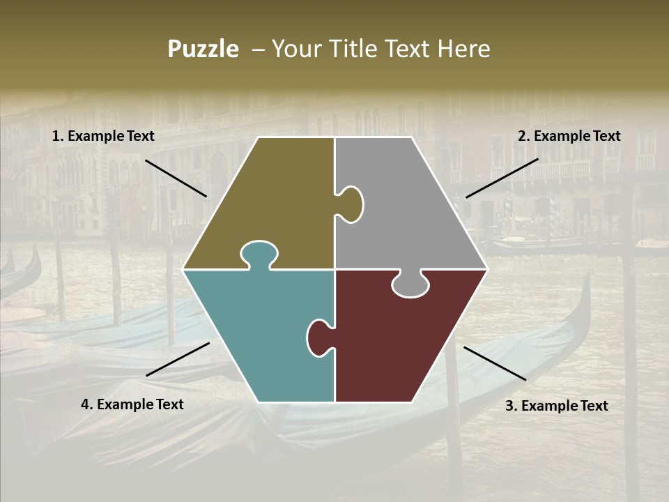 Grunge Gondola Beautiful PowerPoint Template