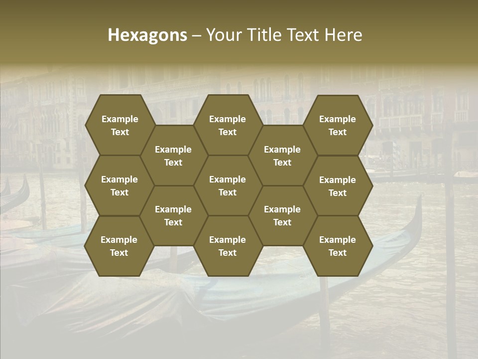 Grunge Gondola Beautiful PowerPoint Template