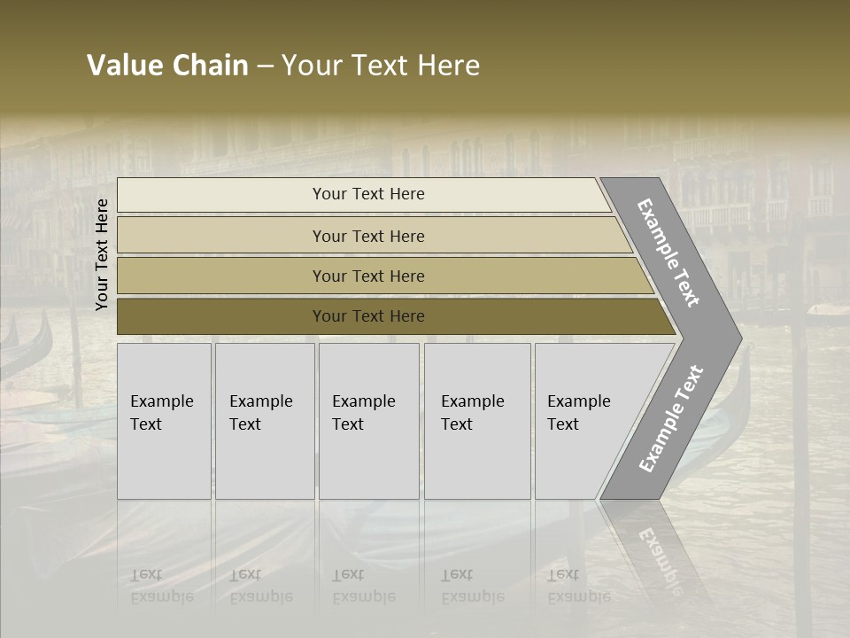 Grunge Gondola Beautiful PowerPoint Template
