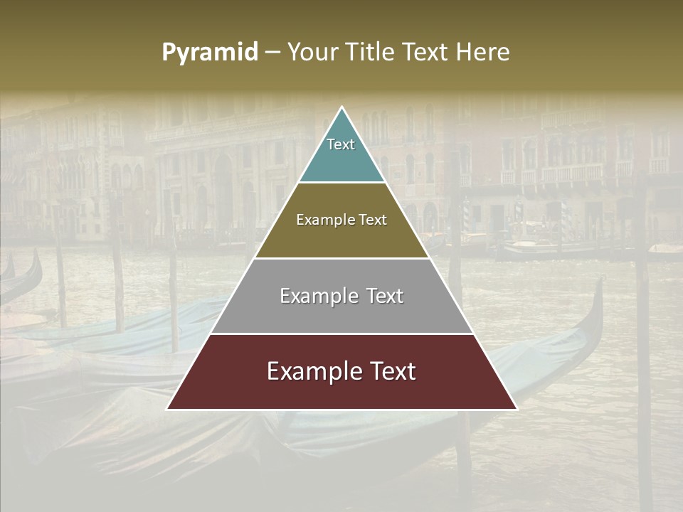 Grunge Gondola Beautiful PowerPoint Template