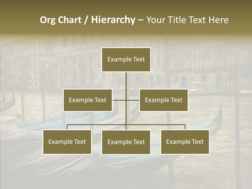 Grunge Gondola Beautiful PowerPoint Template