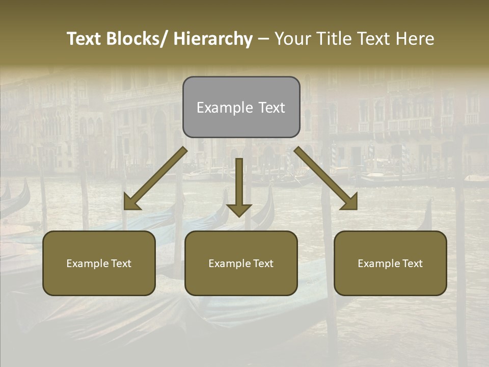 Grunge Gondola Beautiful PowerPoint Template