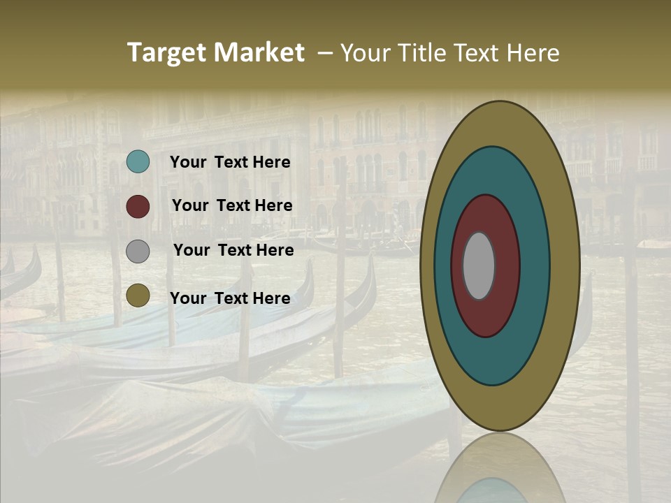 Grunge Gondola Beautiful PowerPoint Template