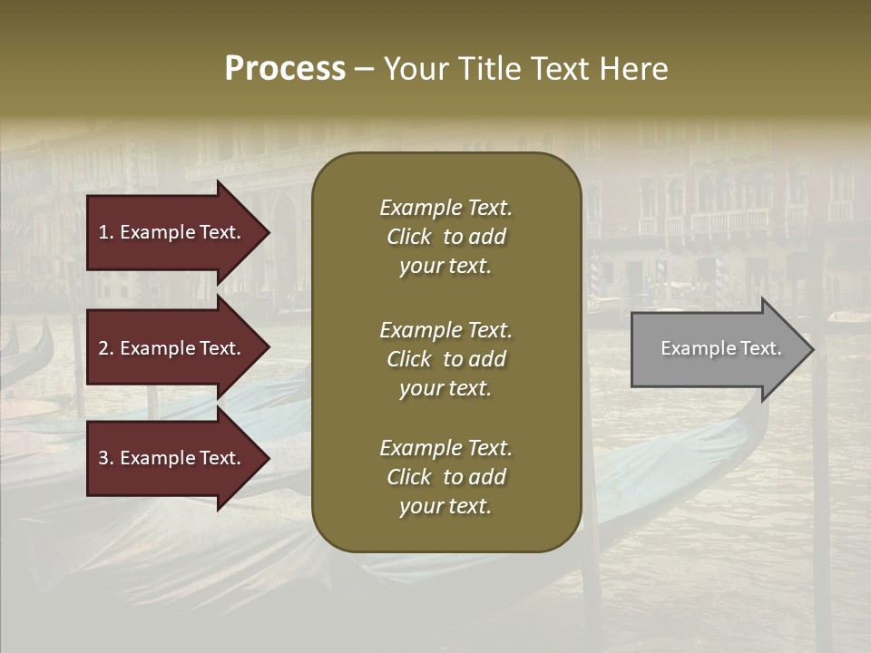 Grunge Gondola Beautiful PowerPoint Template