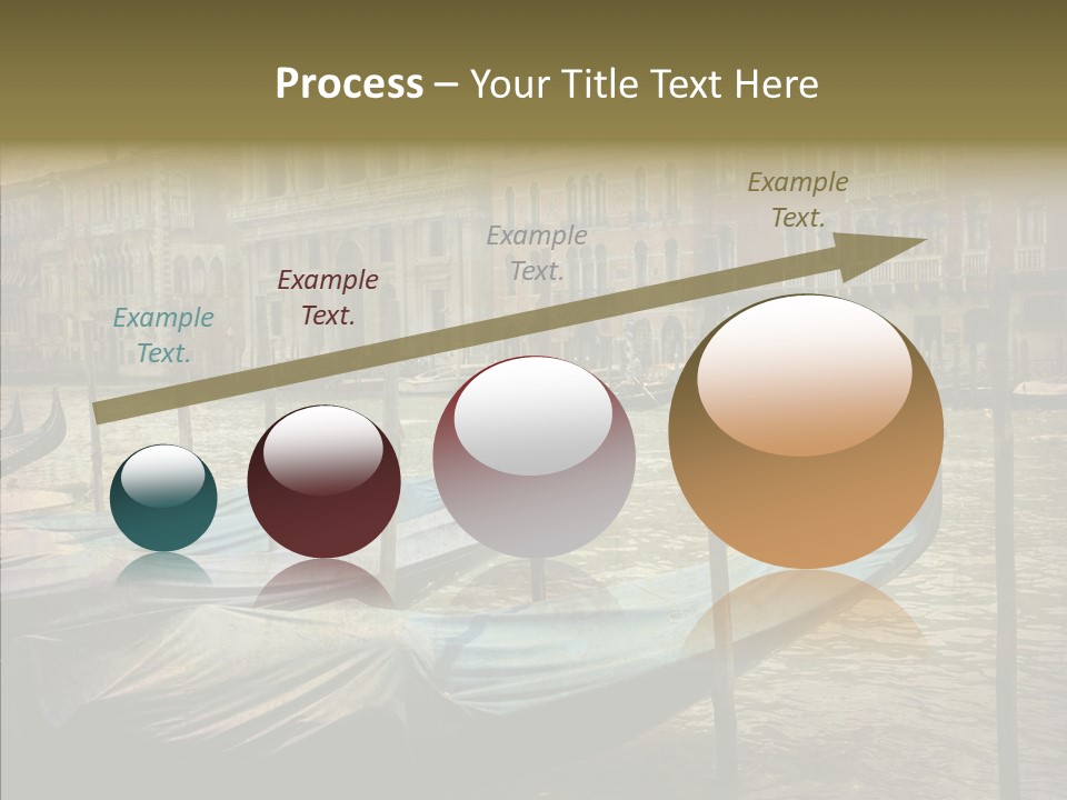 Grunge Gondola Beautiful PowerPoint Template