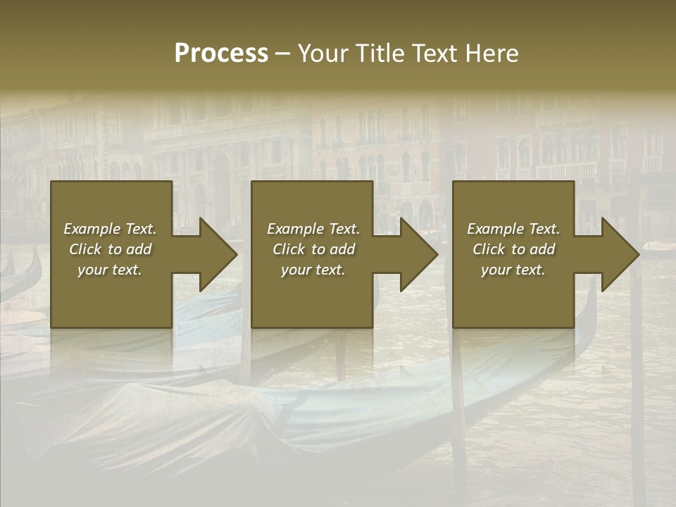 Grunge Gondola Beautiful PowerPoint Template