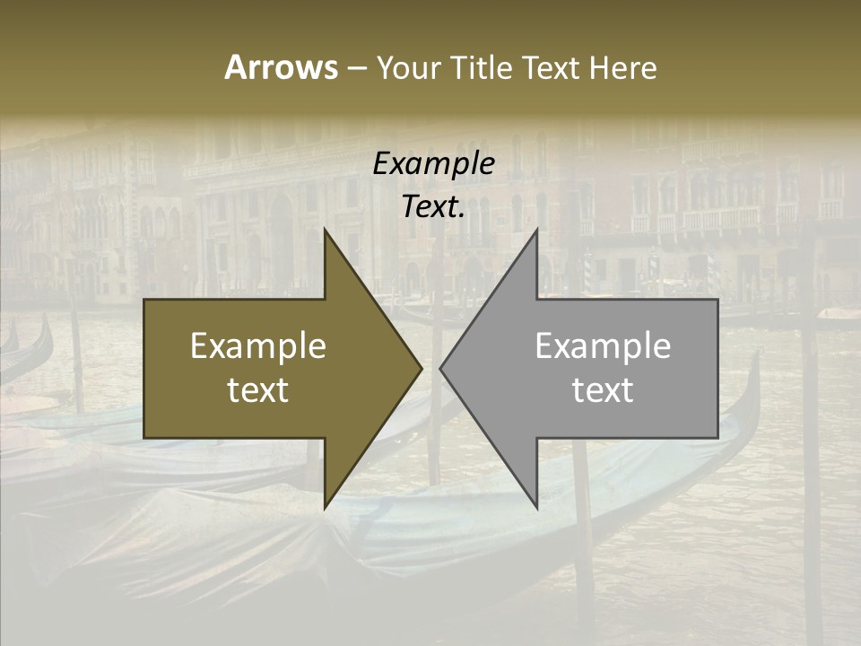 Grunge Gondola Beautiful PowerPoint Template