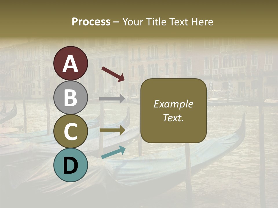 Grunge Gondola Beautiful PowerPoint Template