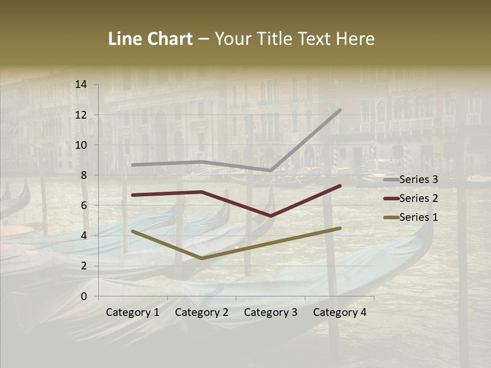 Grunge Gondola Beautiful PowerPoint Template