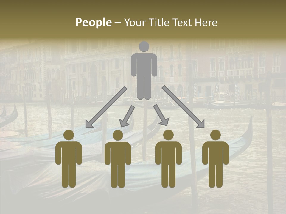 Grunge Gondola Beautiful PowerPoint Template