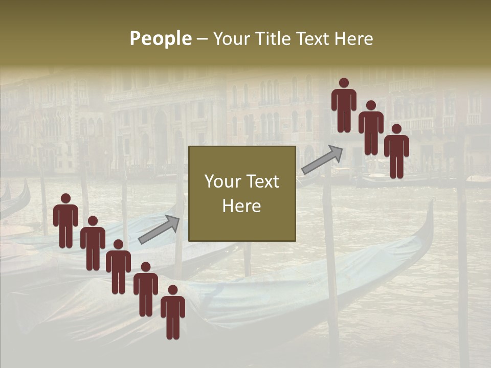 Grunge Gondola Beautiful PowerPoint Template